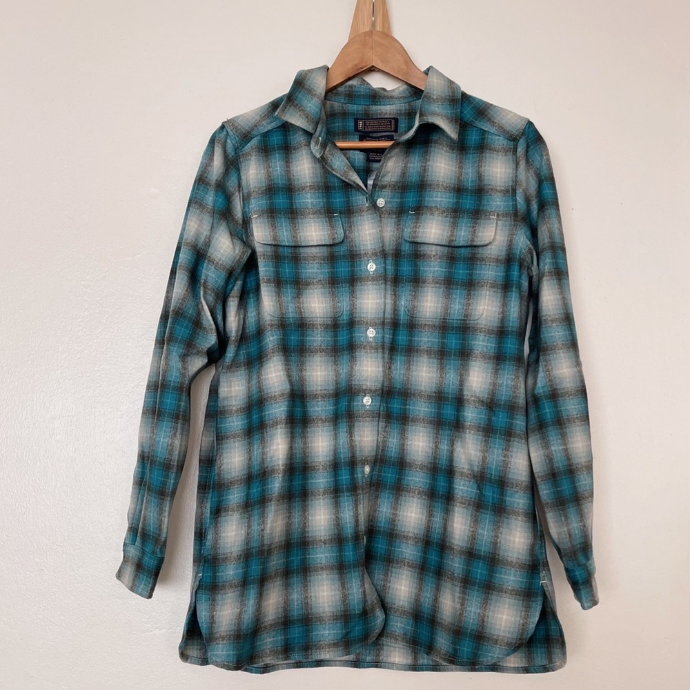 pendleton turquoise flannel